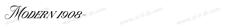 Modern 1908字体转换